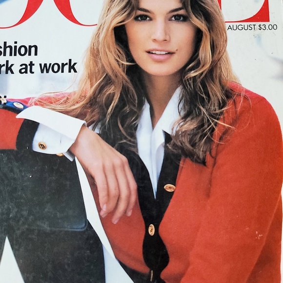 Rare Cindy Crawford Vogue Magazine August 1993 - Picture 3 of 11